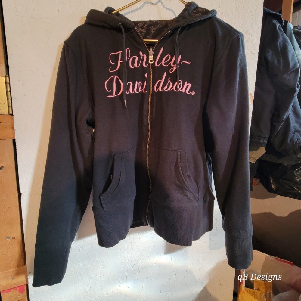 Harley-Davidson Reversible Zip Hoodie, Large
